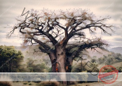 Majestic Sentinels: Digital Celebration of Baobab Giants