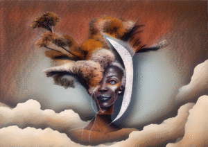 Tree Crowned – Digital African Art Print