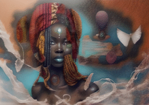 Mystic Headwrap – Digital African Art Print