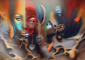 Autumn Reflections – Digital African Art Print