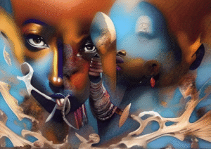 Echoes of Identity – Digital African Art Print