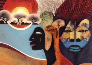 Sunrise Spirits – Abstract African Expression