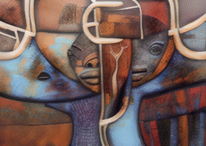 Hidden Stories – Digital Abstract African Portrait