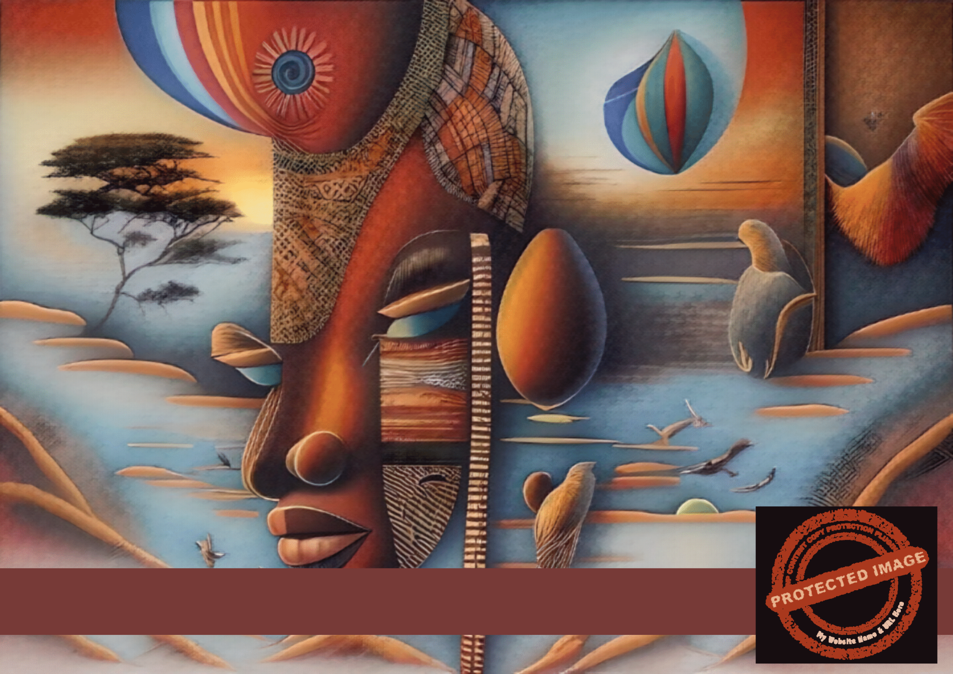 Dreamscape Reflections – Surreal African Portrait