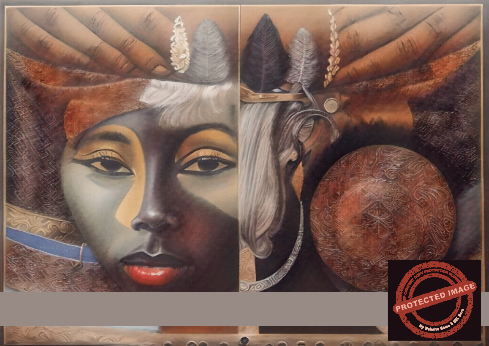 Dual Heritage – Digital Art Print | African Portraits