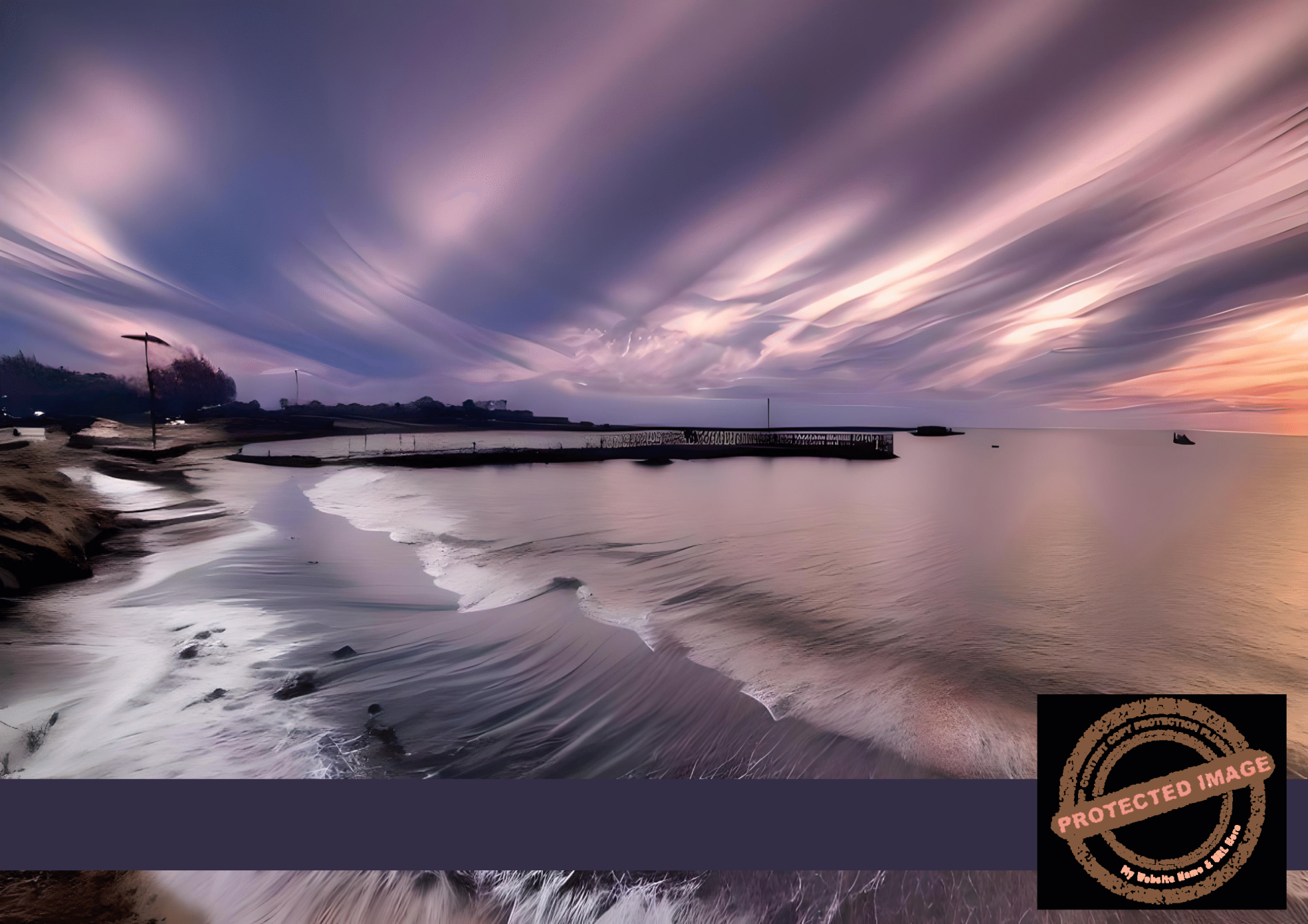 Leeman Twilight Glow | Coastal Serenity Digital Art