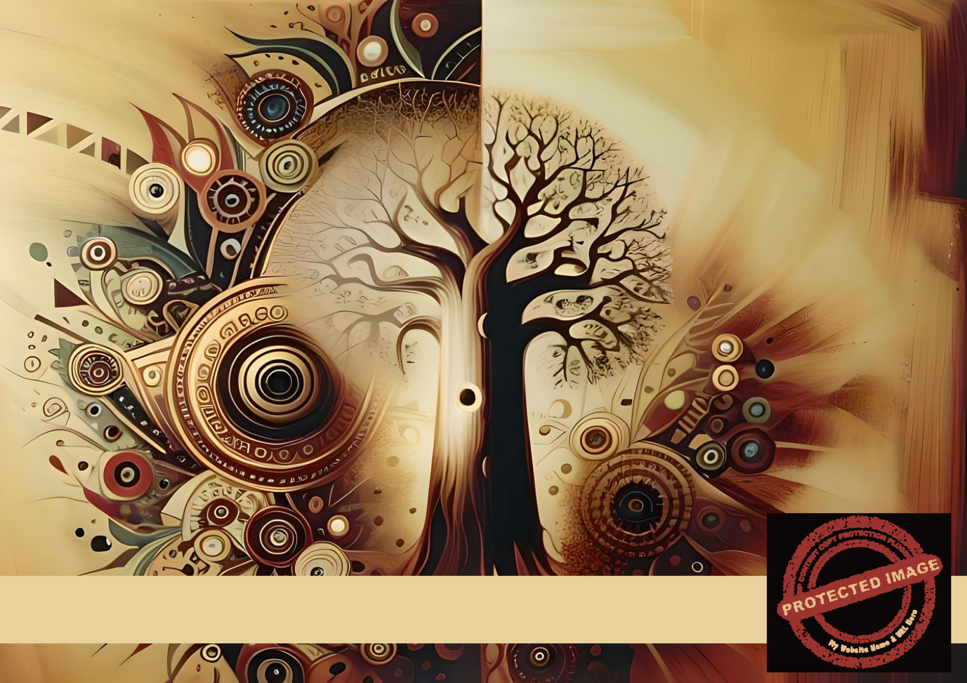 Radiant Origins – Abstract Tree of Life Art Print