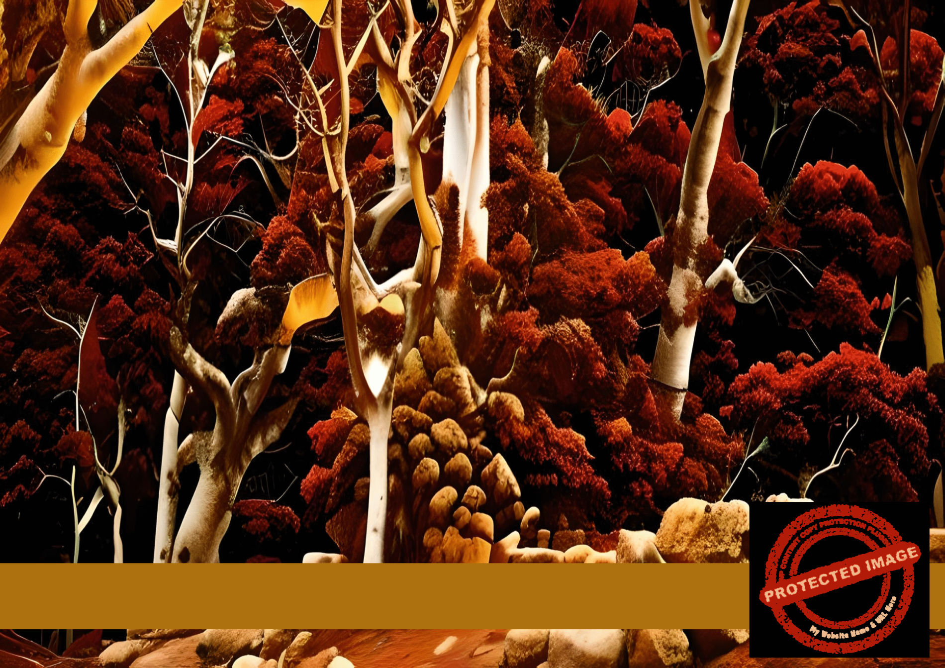 Amberwood Enchantment – Surreal Forest Art