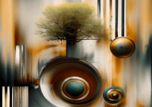 Sphere & Tree – Abstract Modern Harmonious art