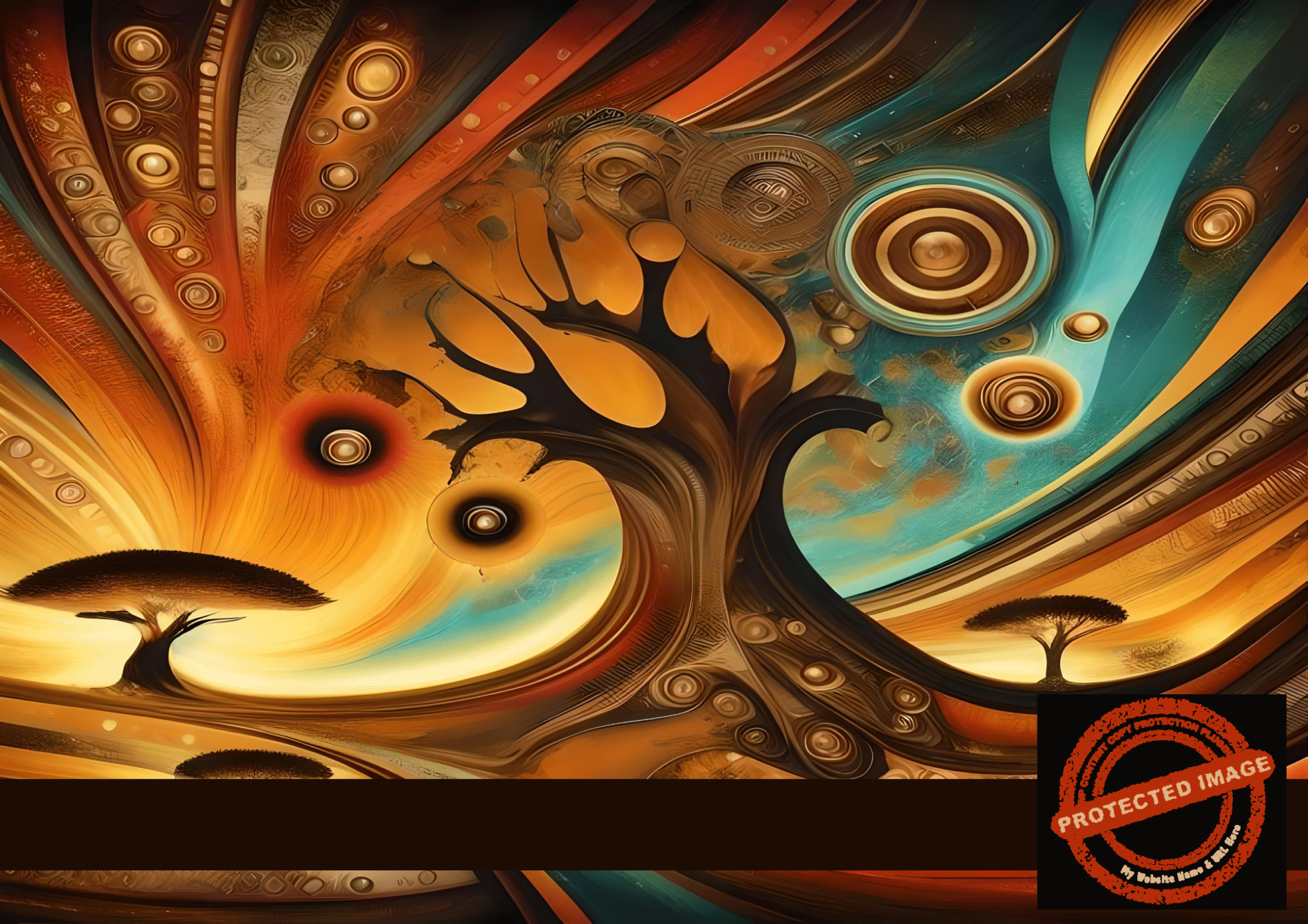Spirals of the Savanna – Abstract African Landscape