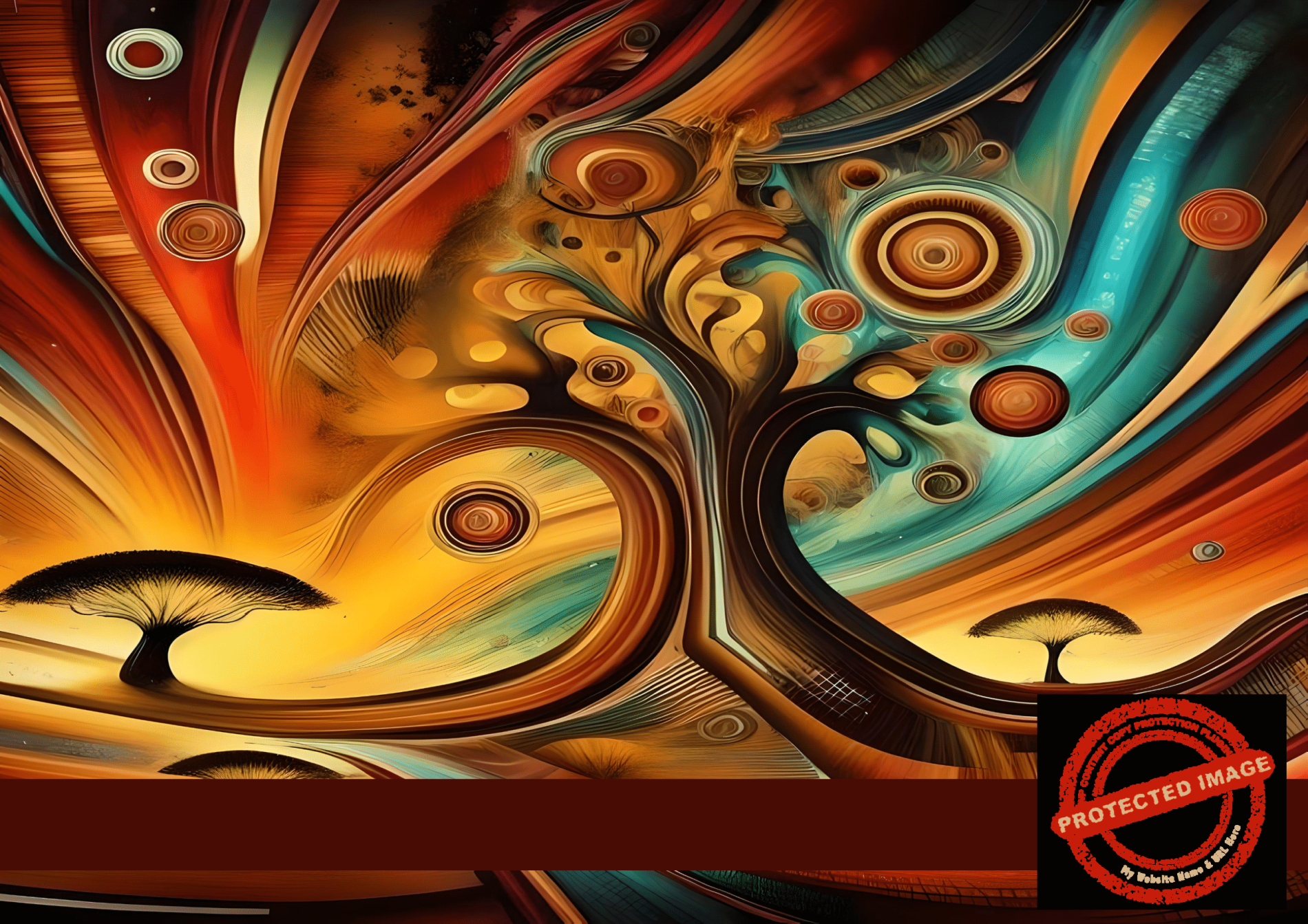 Energized Savanna – Swirling Abstract Africa Art