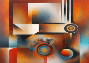 Modern Motion – Abstract Geometry Digital Print