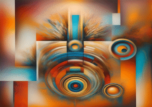 Radiant Convergence – Abstract Circles & Color Art