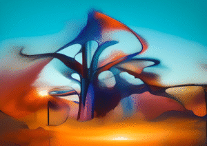 Dawn of the Baobab – Surreal African Tree Art Print