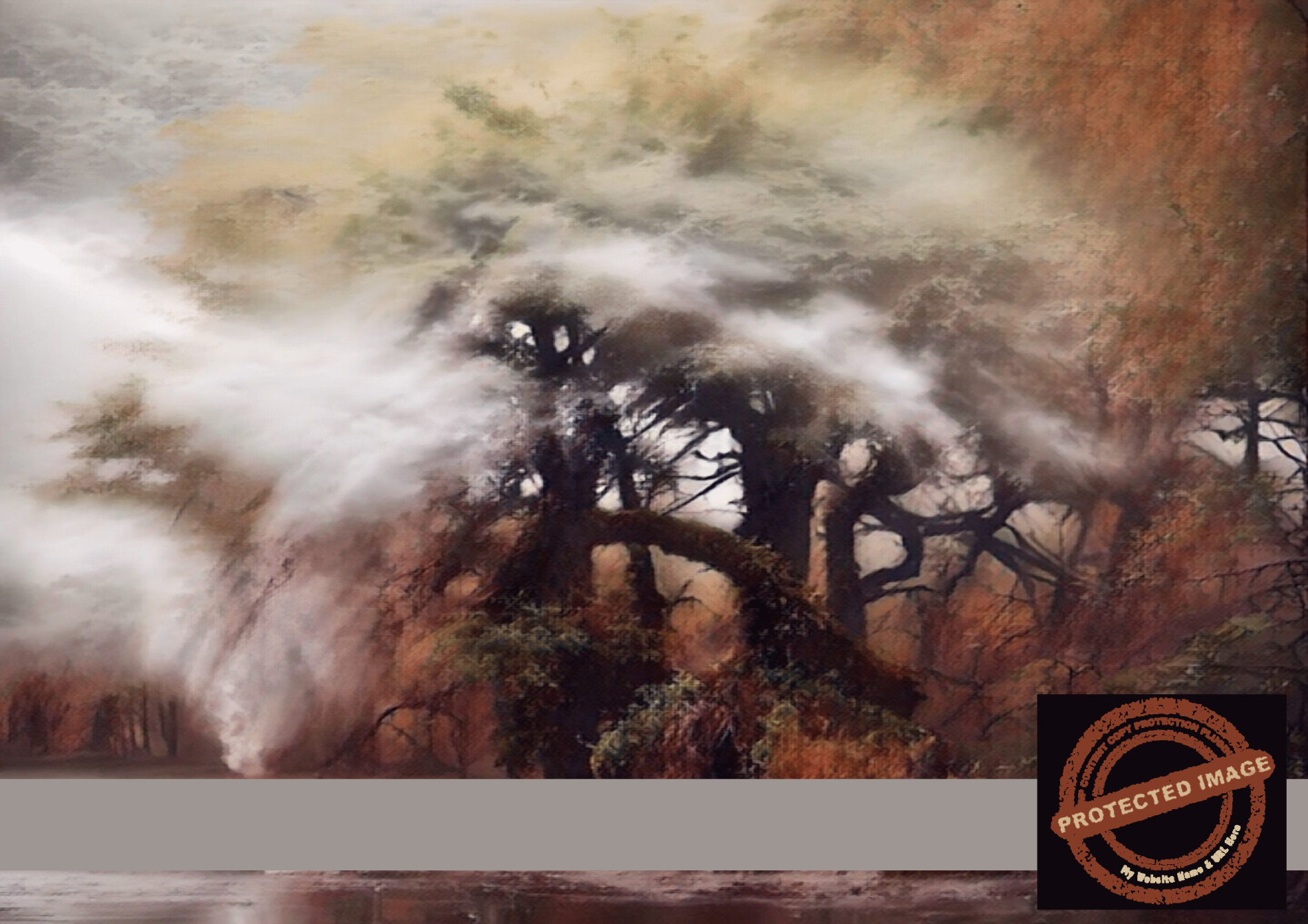 Mystic Autumn Woods | Enchanted Misty Forest Art