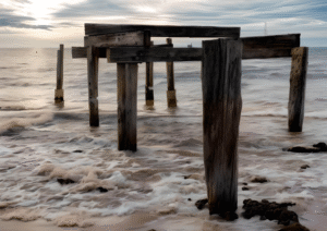 Hamelin Bay Jetty Remains Coastal Heritage Print