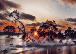Sunset Winds on the Shoreline — Digital Infusion
