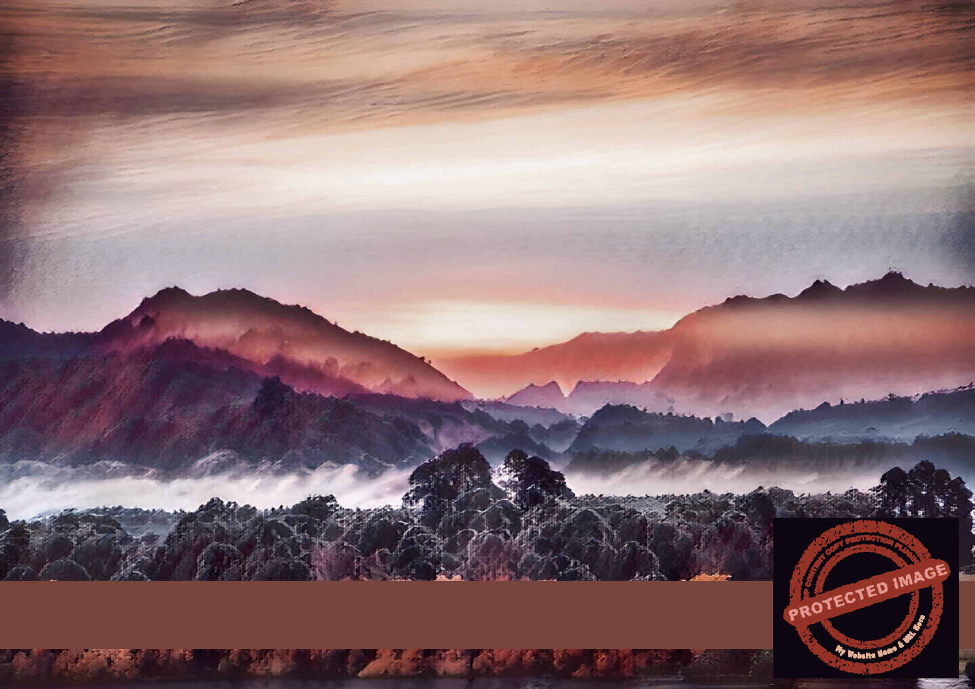 Misty Mountain Majesty - Layered Landscape Art - NiJaLo Art
