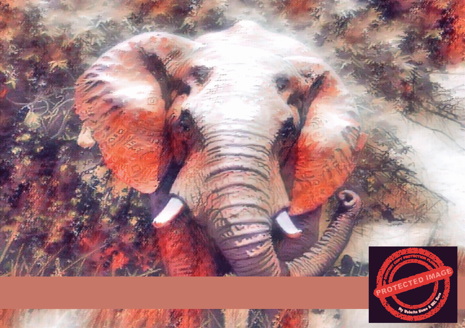 Stylized Elephant Digital Art | Artistic Wildlife