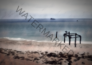 Hamelin Bay Jetty Ruins Art Print | Minimal WA