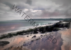 Hamelin Bay Old Jetty Remains Print | Seascape